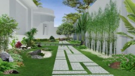Bỏ túi 5 nguyên tắc khi thiết kế sân vườn hiện đại