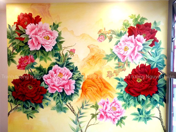 Vẽ tranh hoa mẫu đơn đẹp nhất tại Hoàng Mai, Hà Nội