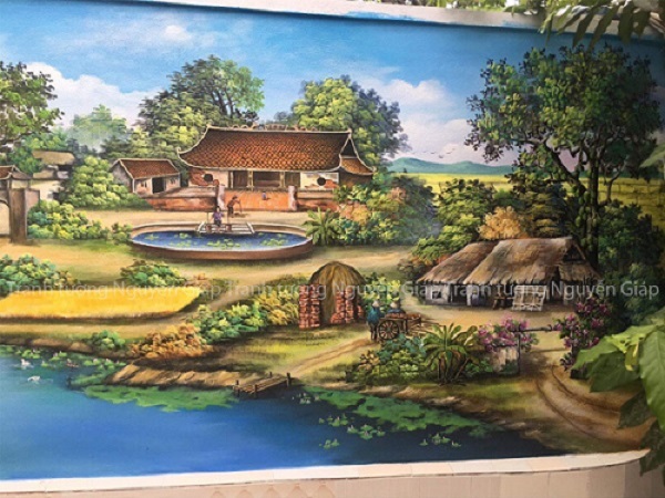 Vẽ tranh phong cảnh đồng quê đẹp tại Hoàng Mai, Hà Nội